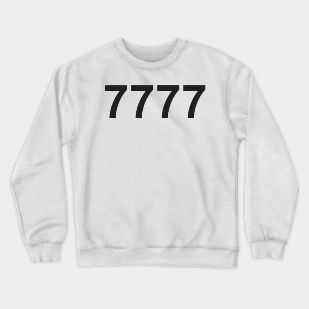 Angel number 7777 Crewneck Sweatshirt by lawofattraction1111